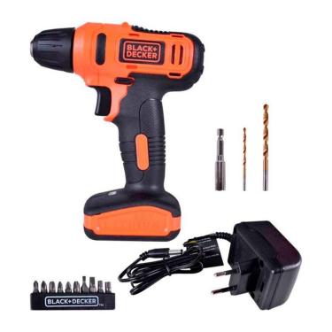 Imagem de Furadeira Parafusadeira Black & Decker LD12SBR 3/8P + 13 Acessórios Bivolt