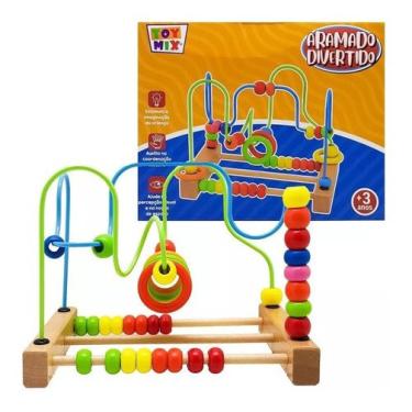 ISA - Brinquedo educativo de madeira Montessori para crianças a partir de 3  anos, Jogo de raciocínio lógico montessoriano de brincadeiras de  aprendizagem com Cores e formas de frutas