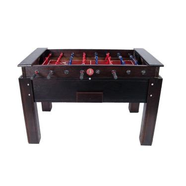 Imagem de Mesa de Pebolim Totó Dinâmica Diversões Black Oficial com Ferros Embutidos-Unissex
