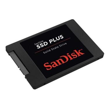 Imagem de SSD 240GB SATA3 Sandisk PLus, Leitura e escrita de 530 MB/s e 440 MB/s, SDSSDA-240G-G26  SANDISK