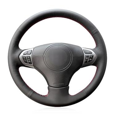 Imagem de Capas de volante de carro de couro preto costuradas à mão, para Suzuki Grand Vitara 2006-2014