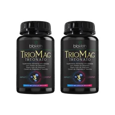 Imagem de Kit 2 Triomag Treonato Cloreto, Bisglicinato, Malato de Magnésio e Treonina 60 cápsulas - Bioklein
