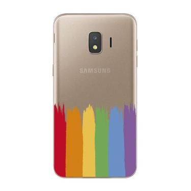 Imagem de Capa Case Capinha Samsung Galaxy  J2 Core Arco Iris Pinceladas - Showc