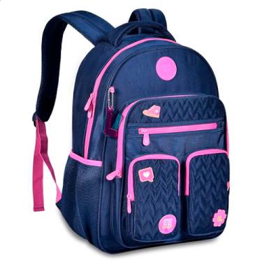 Mochila Bolsa Escolar Feminina Unicórnio Kawaii Fofa Juvenil