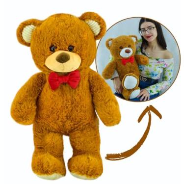 Imagem de Urso Gigante de Pelucia Grande Teddy 0,70 mts marrom com laço