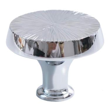 Imagem de Botões redondos cromados e puxadores de armário, puxadores de armário, ferragens para móveis, cômoda, gaveta, acessórios de cozinha, C, 4574,32 mm, prata