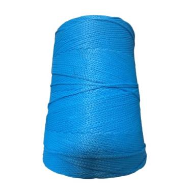 Imagem de Rayontex Fio Náutico Cordão 500g 3mm 500m Polipropileno Tricô Crochê Macaramê Turquesa