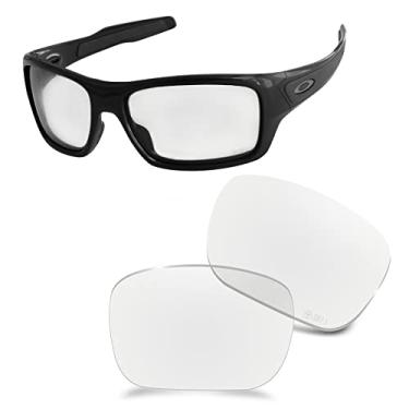 Imagem de AOZAN Lentes de reposição ANSI Z87.1 para óculos de sol Oakley Turbine OO9263 - HI-DEF transparente