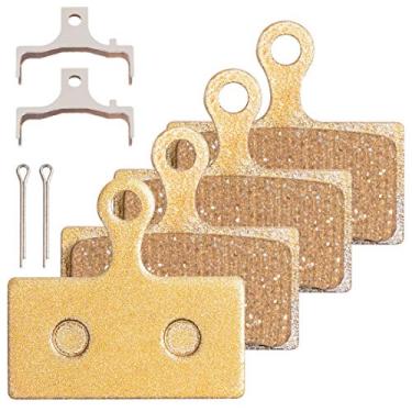 Imagem de ZALOPA 2 pares de pastilhas de freio G04S Pro, compatível com discos de bicicleta Shimano Deore XT XTR SLX Resina Semimetálico SCP-SLX Br M8000 M9000 M980 M7100 M985 M7000 M6000 M8100 RS785 CX75 R515