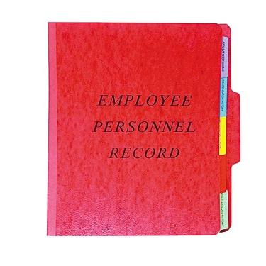 Imagem de Pasta de pessoal vertical Pendaflex, 1/3 de corte, aba superior, letra, vermelho (SER-1-ER)