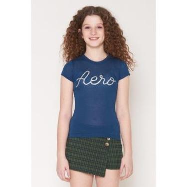 Imagem de Camiseta Teen Infantil Feminina Manga Curta Aero - Aeropostale Preto 14-Feminino