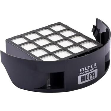 Imagem de Fearet Filtro HEPA de escape de substituição adequado para aspirador de pó Hoover Wind Tunnel 2/3 para animais de estimação, compara à peça 305687002, 305687001-preto