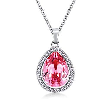 Imagem de LEECCO Princesa Sofia Ncklace Colar com pingente de gota moda presente para meninas