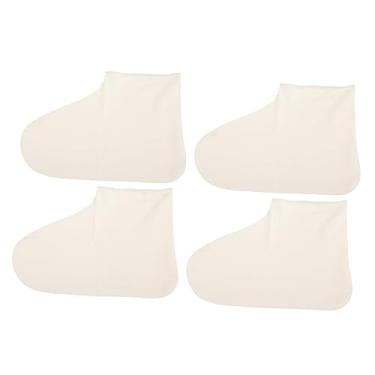 Imagem de 2 pares capa de sapato dobrável overshoes sapato protetores de chuva reutilizáveis ​​botas cobre botas à prova dwaterproof água cobre/26