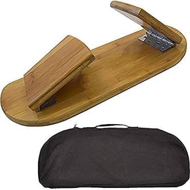 Imagem de Banco de ioga ergonômico ajoelhado, banco de meditação dobrável, feito de bambu renovável