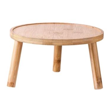 Imagem de Fenteer Suporte de vaso de plantas de madeira, prateleira de canto de planta de madeira, vasos de flores para casa, suporte de plantador para hotel, jardim, MADEIRA