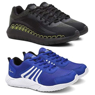 Imagem de Kit Tenis Masculino SPEED Urban + Tênis Running Academia - Verde/Azul - 39