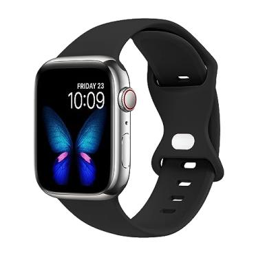 Imagem de Tighesen Pulseiras esportivas compatíveis com Apple Watch Ultra 3/2/1 de 49 mm, séries 11/10 46/42 mm, 9/8/7 45/41 mm, SE 6/5/4 44/40 mm, 3/2/1 42/38 mm S/M M/G para mulheres e homens