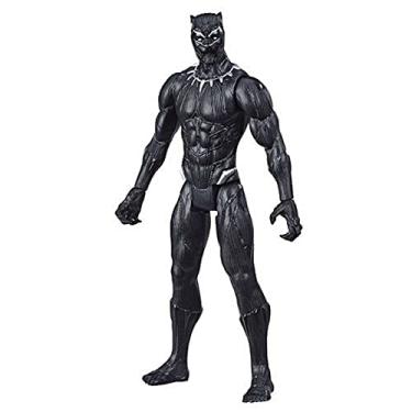 Imagem de Boneco Marvel Avengers Titan Hero, Figura de 30 cm Vingadores - Pantera Negra - F2155 - Hasbro, Preto