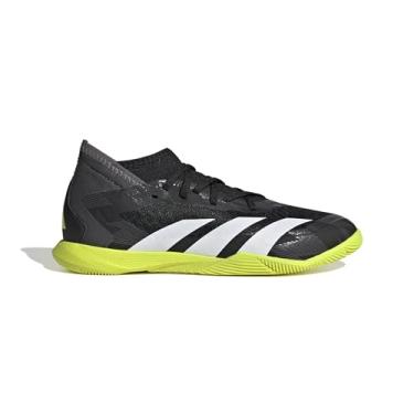 Imagem de adidas Predator Accuracy Injection.3 Botas para uso interno infantil - Botas pretas para uso interno com solas aderentes, feitas de materiais reciclados, Preto/Amarelo Solar/Cinza, 16