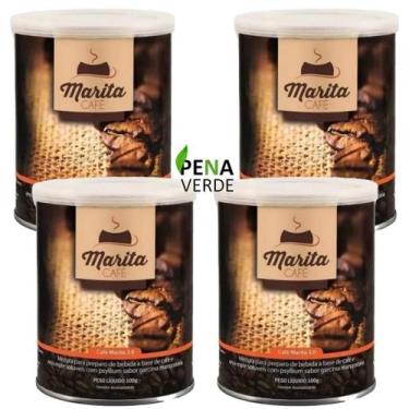 Imagem de Café Marita 100G Erva Mate Natural - Kit 4 Unidades Latas / Seca A Bar