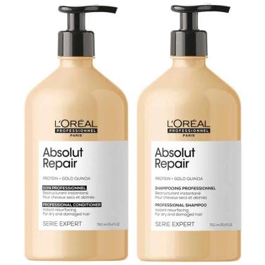 Imagem de L'oréal Professionnel Absolut Repair Gold Quinoa + Protein Kit – Shampoo + Condicionador Kit