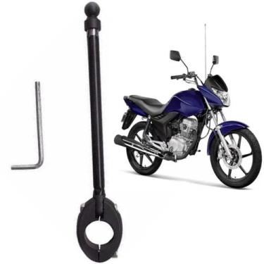 Imagem de Antena Metalica Corta Linha Retratil Facil instalação Preta - Loja Dua