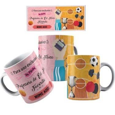 Imagem de Canecas de Porcelana Branca Personalizadas Coleção Profissões 2 (Ed.Fisica)