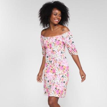 Imagem de Vestido Lecimar Curto Ombro A Ombro Floral, Verde, P