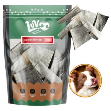 Imagem de Mordedor Natural Desidratado Pele Bovina para Cachorro Aparas Bovina 1