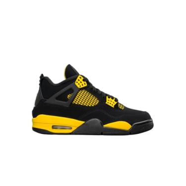 Imagem de Air Jordan 4 Retro - 308497 106, Preto/branco-amarelo, 9.5