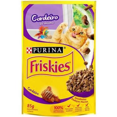 Imagem de Kit com 15 unidades - Ração Úmida para Gatos Adultos Cordeiro ao Molho