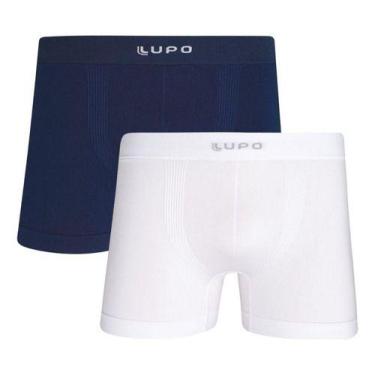 Imagem de Kit 2 Cueca Boxer Masculina Micromodal Sem Costura Lupo 661 Original, 