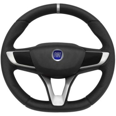 Imagem de Volante Esportivo Fiat Uno Fire Way 2001 a 2013 Logo Azul - Poliparts,