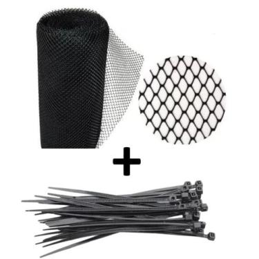 Imagem de Tela Pvc Viveiro 1X10Metros + 20 Abraçadeiras 3,6mmx250mm 