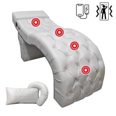 Imagem de Maca Estética VIP com Massageador Carregador de Celular material sinté