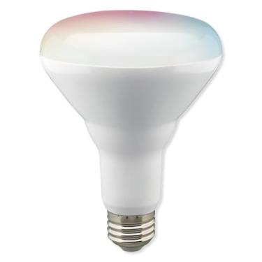Imagem de Satco Lâmpada LED inteligente S11255 Starfish BR30 WiFi, funciona com Siri, Alexa, Google Assistant, SmartThings, 9,5 watts, 120 volts, 800 lúmens, mudança de cor e branco ajustável