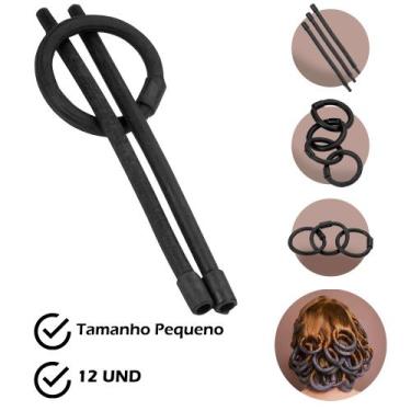 Imagem de Kit 48 Bigodim Circular N1 Para Cabelos Formador de Cachos Flexível Do
