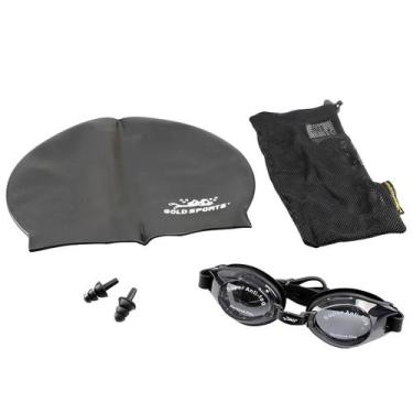 Imagem de Kit De Natação Gold Sports New Endura Pro - Adulto, Preto, único, Unis