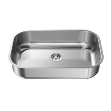 Imagem de Cuba Cozinha Gourmet Pia Aço Inox Alto Brilho 56x35x17cm - Ghel Plus