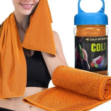 Imagem de Toalha de Microfibra Gold Sports Ultra Refrescante Cool - 88x29 cms, Ú