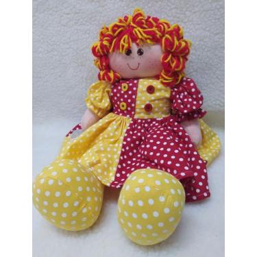 Imagem de Boneca de pano Emília - Produto artesanal
