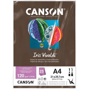 Imagem de Pct Papel Iris Vivaldi 25fls A4 120gr Canson Escolha a Cor, CHOCOLATE