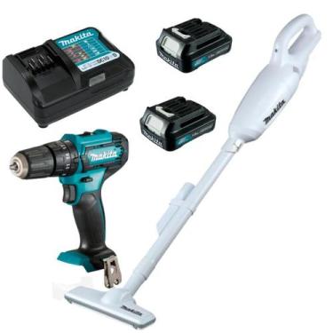 Imagem de Parafusadeira hp333 + CL106FDZW com 2Baterias e carregador - MAKITA