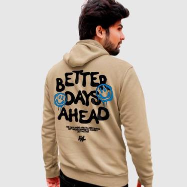 Imagem de Blusa Moletom Genuine Grit Masculina Estampada Algodão 30.1 Better Day