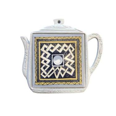 Imagem de Descanso Apoio Aparador De Panela Em Alumínio C/ Porcelana - Funditex,