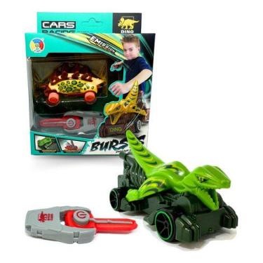 Imagem de Carrinho De Corrida Com Lançador Turbo Burst Dinossauro - dute toys, C
