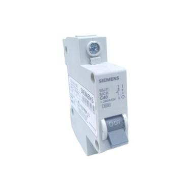 Imagem de Disjuntor DIn mono 5SJ1 Curva - C 40A 5SJ1140-7MB - Siemens, Branco