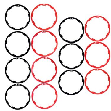 Imagem de Yuauy 2 conjuntos de arruela de volante de bicicleta, espaçador, cassete, fone de ouvido, gaxeta, suporte inferior, eixo do volante para bicicleta de estrada MTB, 1 mm, 1,5 mm, 1,85 mm, 2,18 mm, 2,18