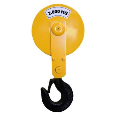 Imagem de Gancho Moitão Completo Para Guincho Talha Elétrica Cabo De Aço Até 200